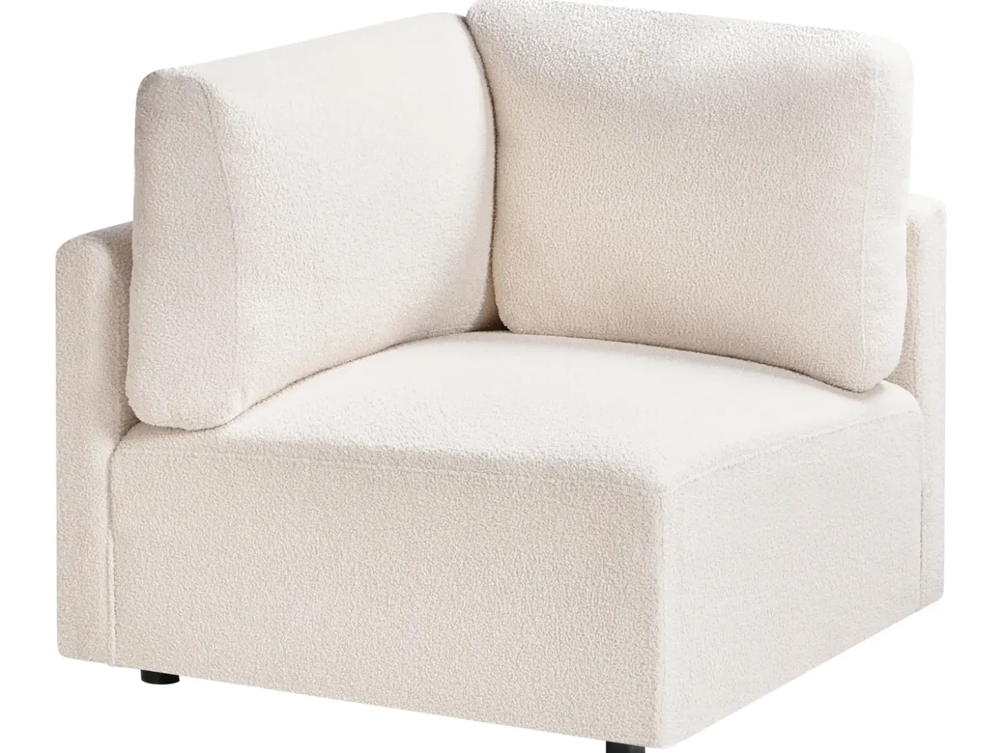 New MESNALI Złamana biel Boucle Sofy Modułowe|Kolekcje Sof
