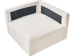 New MESNALI Złamana biel Boucle Sofy Modułowe|Kolekcje Sof