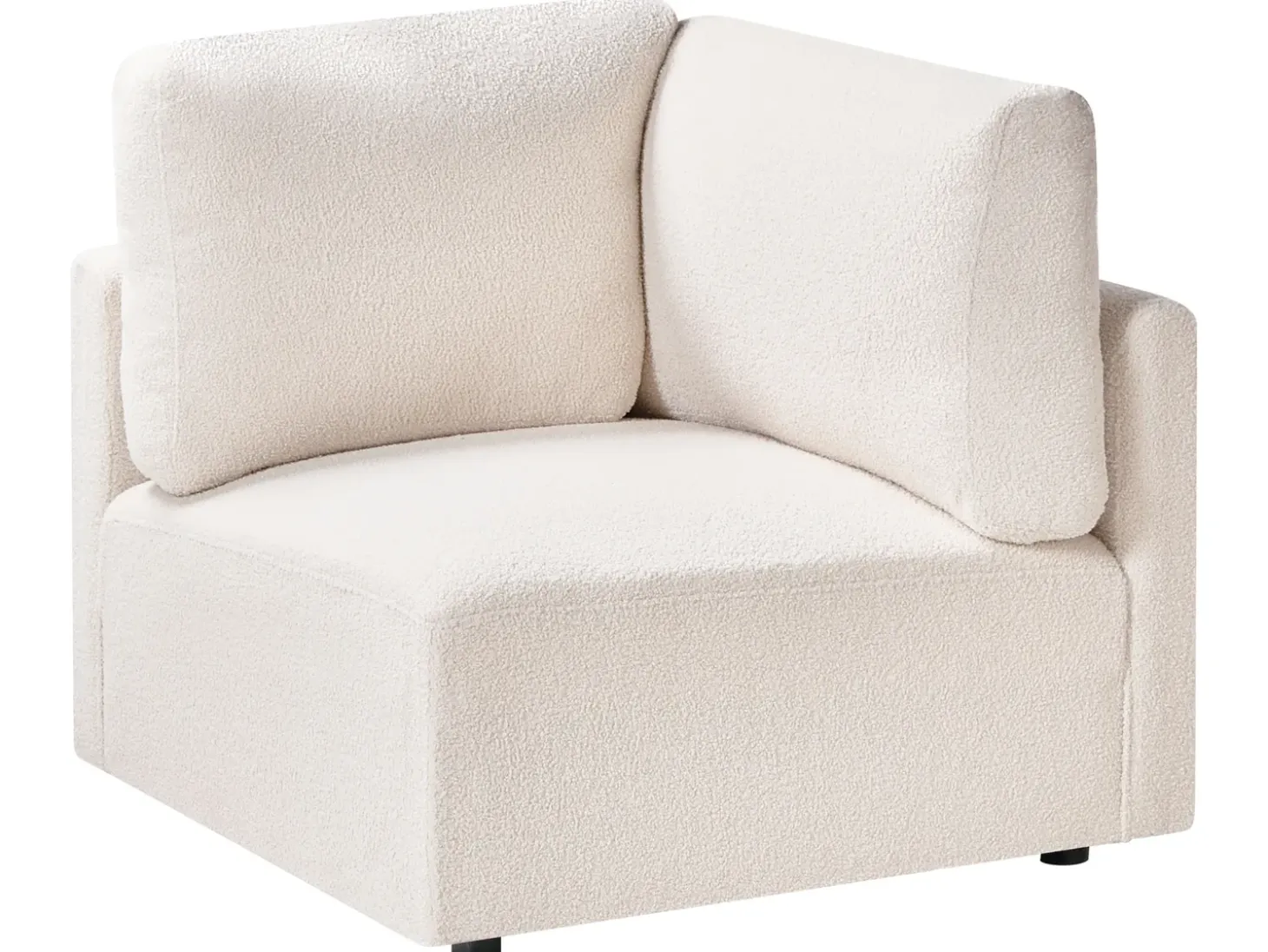New MESNALI Złamana biel Boucle Sofy Modułowe|Kolekcje Sof