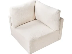 New MESNALI Złamana biel Boucle Sofy Modułowe|Kolekcje Sof