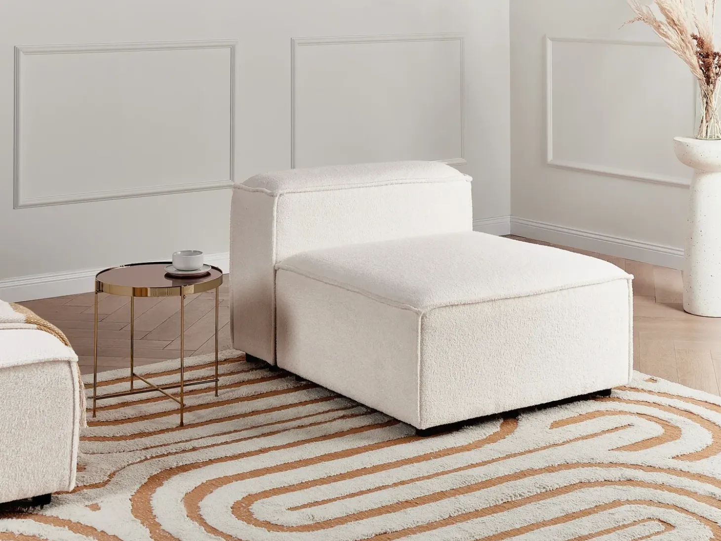 Clearance ARDAL Złamana biel Boucle Sofy Modułowe|Kolekcje Sof