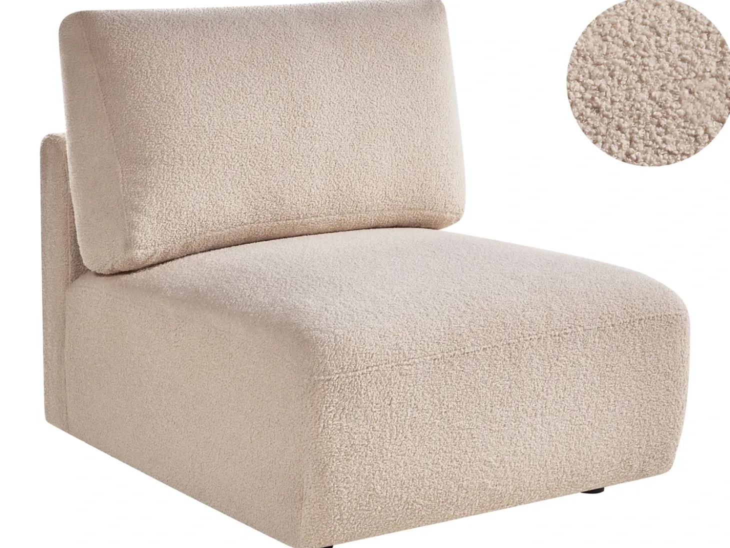 Outlet MESNALI Beżowy Boucle Sofy Modułowe|Kolekcje Sof