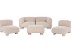 Outlet Modułowy komplet wypoczynkowy dla 4 osób MJALBI Boucle Sofy Tapicerowane|Sofy Modułowe