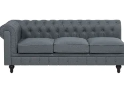 Narożnik dla 6 osób CHESTERFIELD Szary Lewostronny