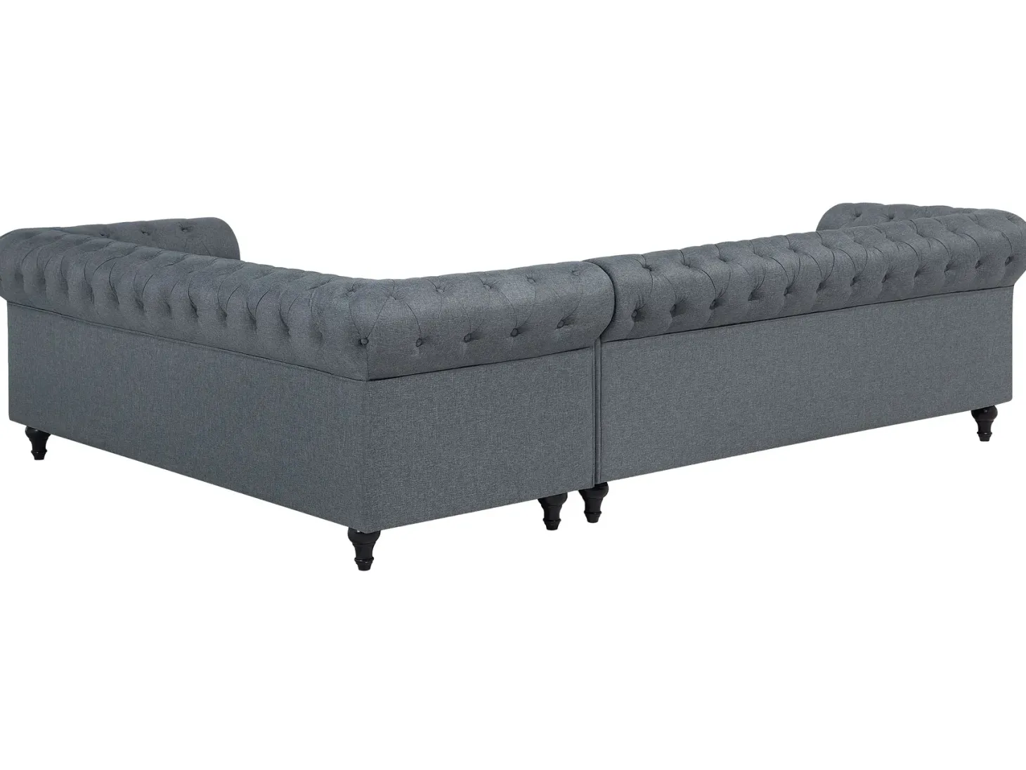 Narożnik dla 6 osób CHESTERFIELD Szary Lewostronny