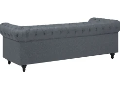 Narożnik dla 6 osób CHESTERFIELD Szary Prawostronny