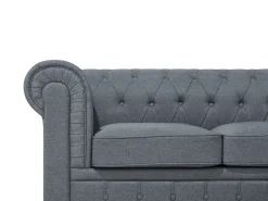 Narożnik dla 6 osób CHESTERFIELD Szary Prawostronny