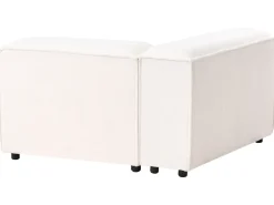 Clearance Narożnik modułowy dla 2 osób ARDAL Boucle Złamana biel z otomaną Lewostronny Sofy Tapicerowane|Sofy Dwuosobowe