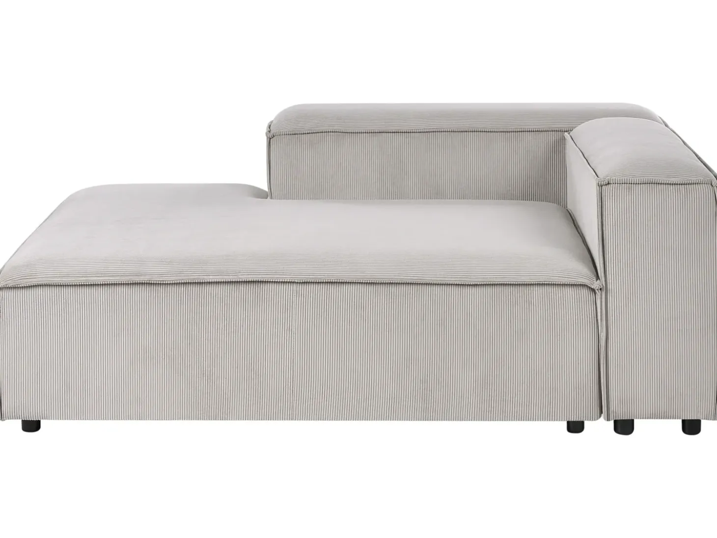 Narożnik modułowy dla 3 osób ARDAL Prawostronny Beżowoszary Sztruks z otomaną