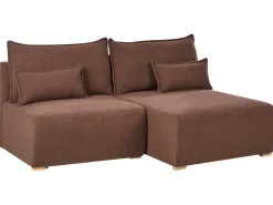 Narożnik modułowy NERBO Boucle Brązowy Lewostronny