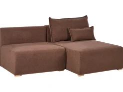 Narożnik modułowy NERBO Boucle Brązowy Lewostronny