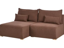 Narożnik modułowy NERBO Boucle Brązowy Prawostronny