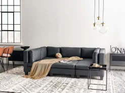 Clearance Narożnik modułowy w kształcie U dla 5 osób UNSTAD Ekoskóra Sofy Modułowe|Kolekcje Sof