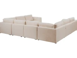 Outlet Narożnik modułowy w kształcie U dla 8 osób KIVVIK Boucle Sofy Tapicerowane|Sofy Modułowe