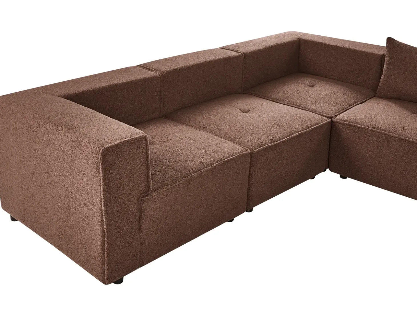 Clearance Narożnik modułowy w kształcie U dla 8 osób AXEBO Boucle Sofy Tapicerowane|Sofy Modułowe