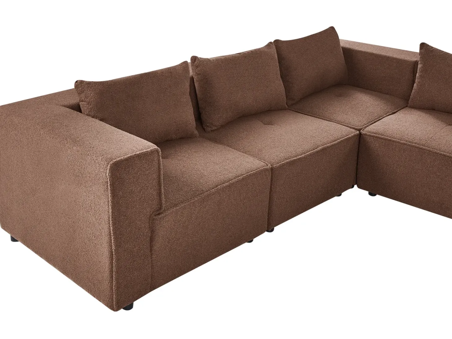 Clearance Narożnik modułowy w kształcie U dla 8 osób AXEBO Boucle Sofy Tapicerowane|Sofy Modułowe
