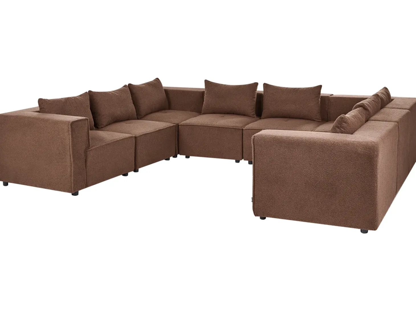Clearance Narożnik modułowy w kształcie U dla 8 osób AXEBO Boucle Sofy Tapicerowane|Sofy Modułowe