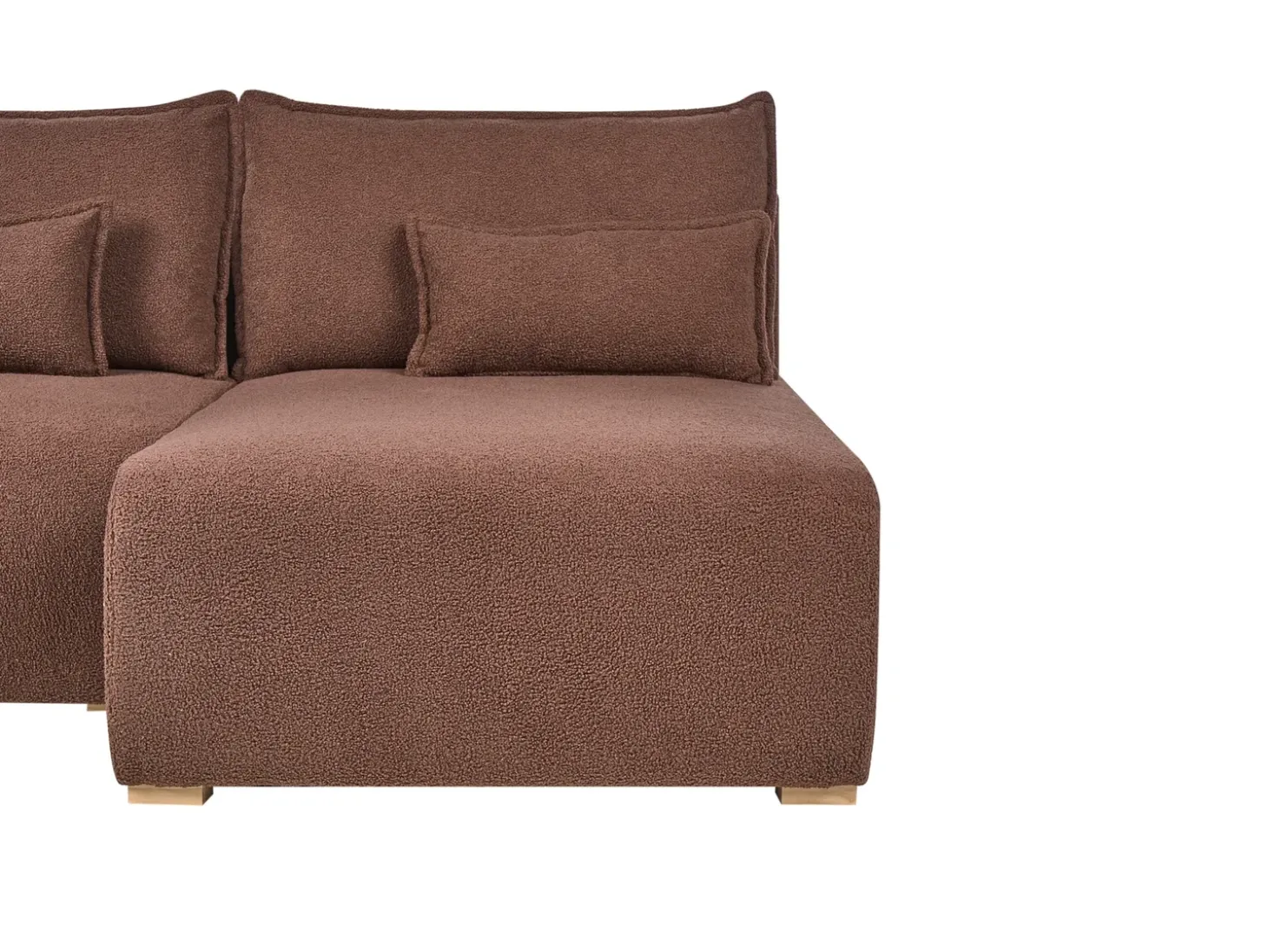 Outlet Narożnik modułowy w kształcie U NERBO Boucle Sofy Tapicerowane|Sofy Modułowe