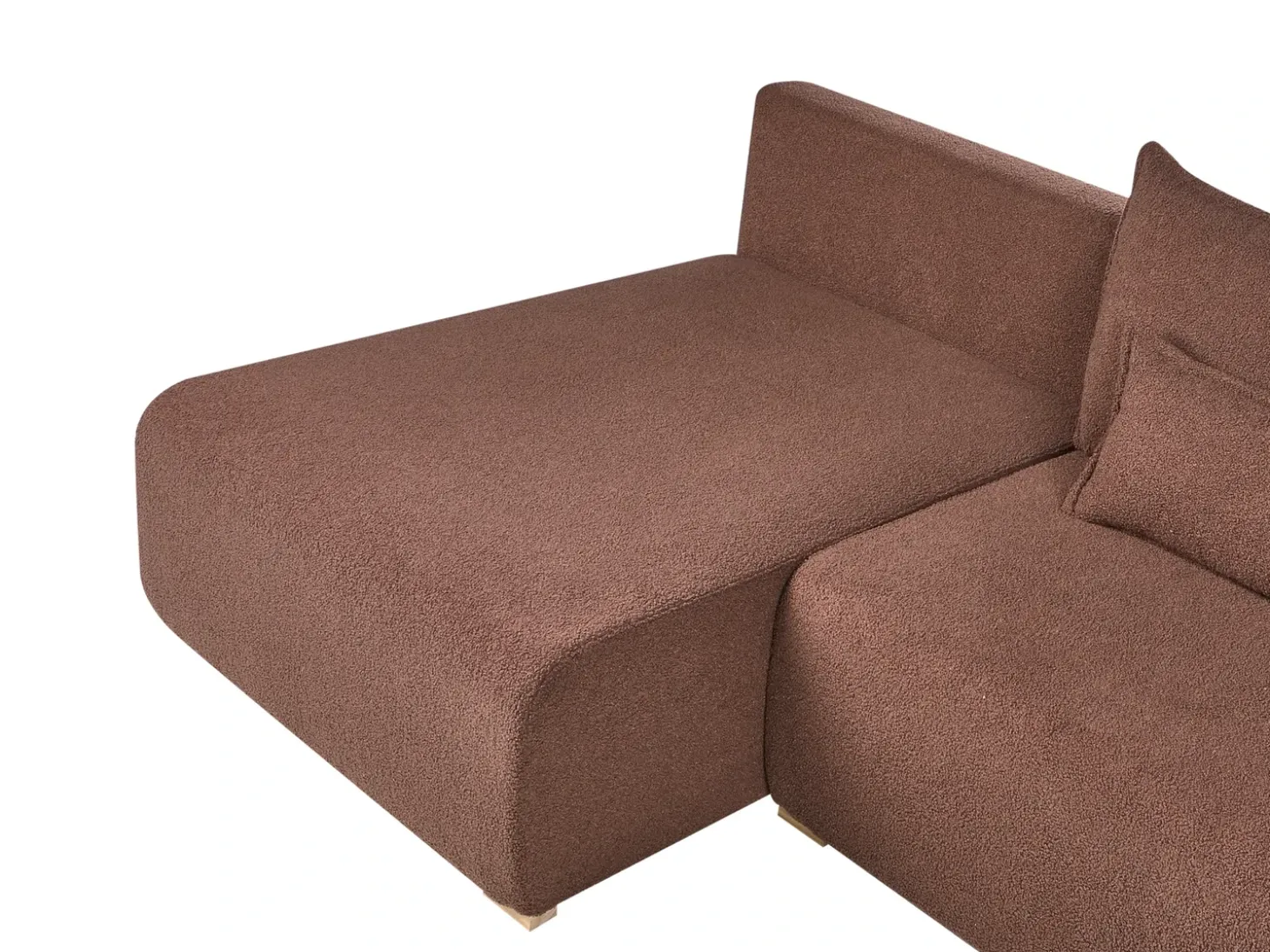 Outlet Narożnik modułowy w kształcie U NERBO Boucle Sofy Tapicerowane|Sofy Modułowe