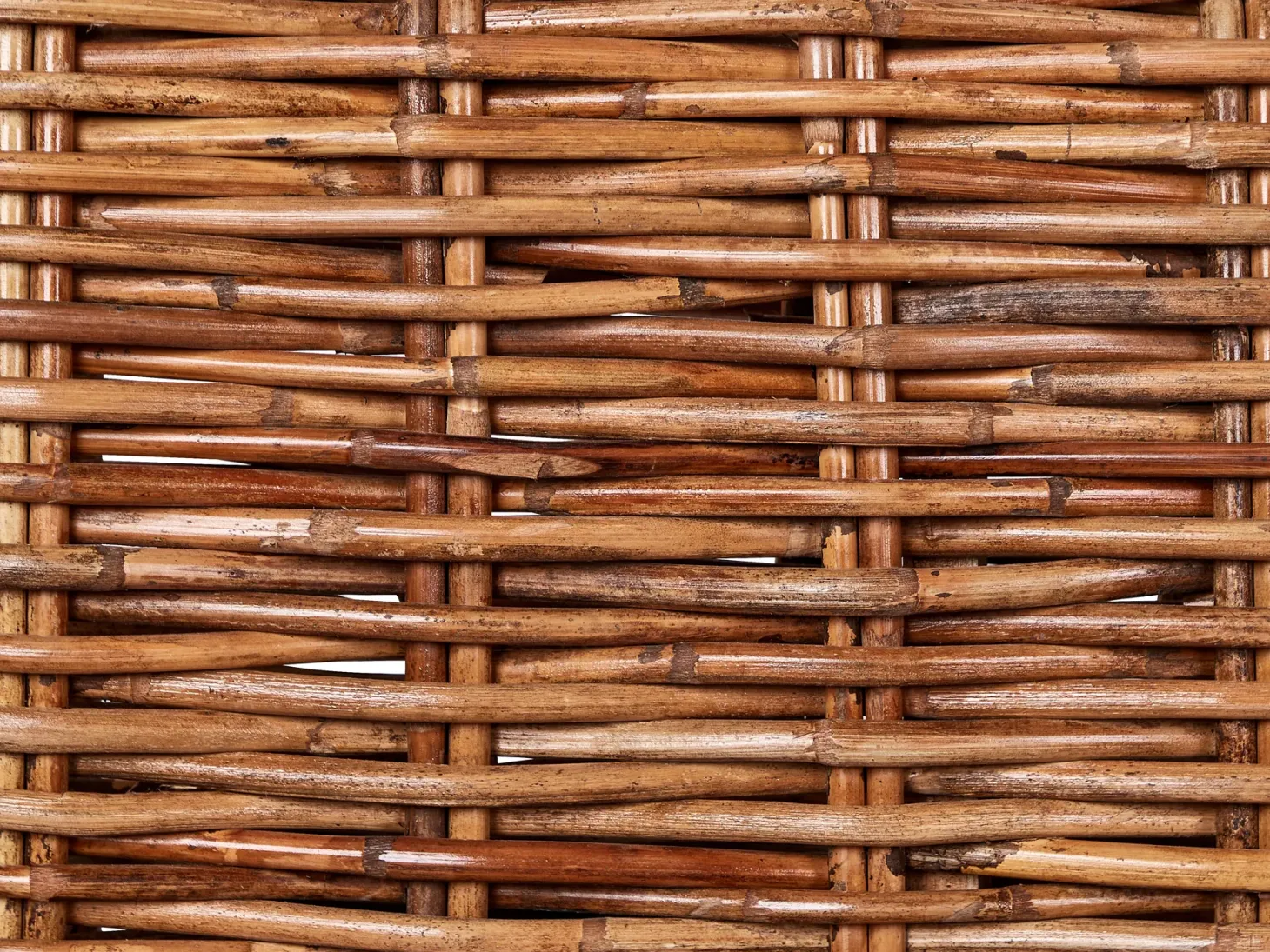Narożnik ogrodowy dla 3 osób BRIATICO Lewostronny Rattan Naturalny