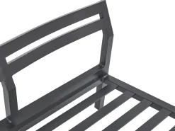 Narożnik ogrodowy ze stolikiem dla 5 osób VIZZINI Szary Metal