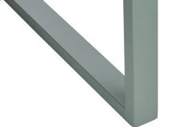 Narożnik ogrodowy ze stolikiem dla 3 osób OLANG Zielony Metal