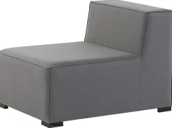 Narożnik ogrodowy z otomaną dla 7 osób AREZZO Prawostronny Szary Modułowy