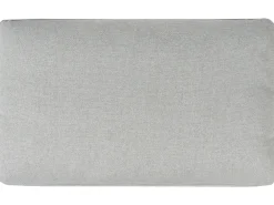 Narożnik rozkładany dla 3 osób HRISEY Len syntetyczny Jasnoszary ze schowkiem Prawostronny