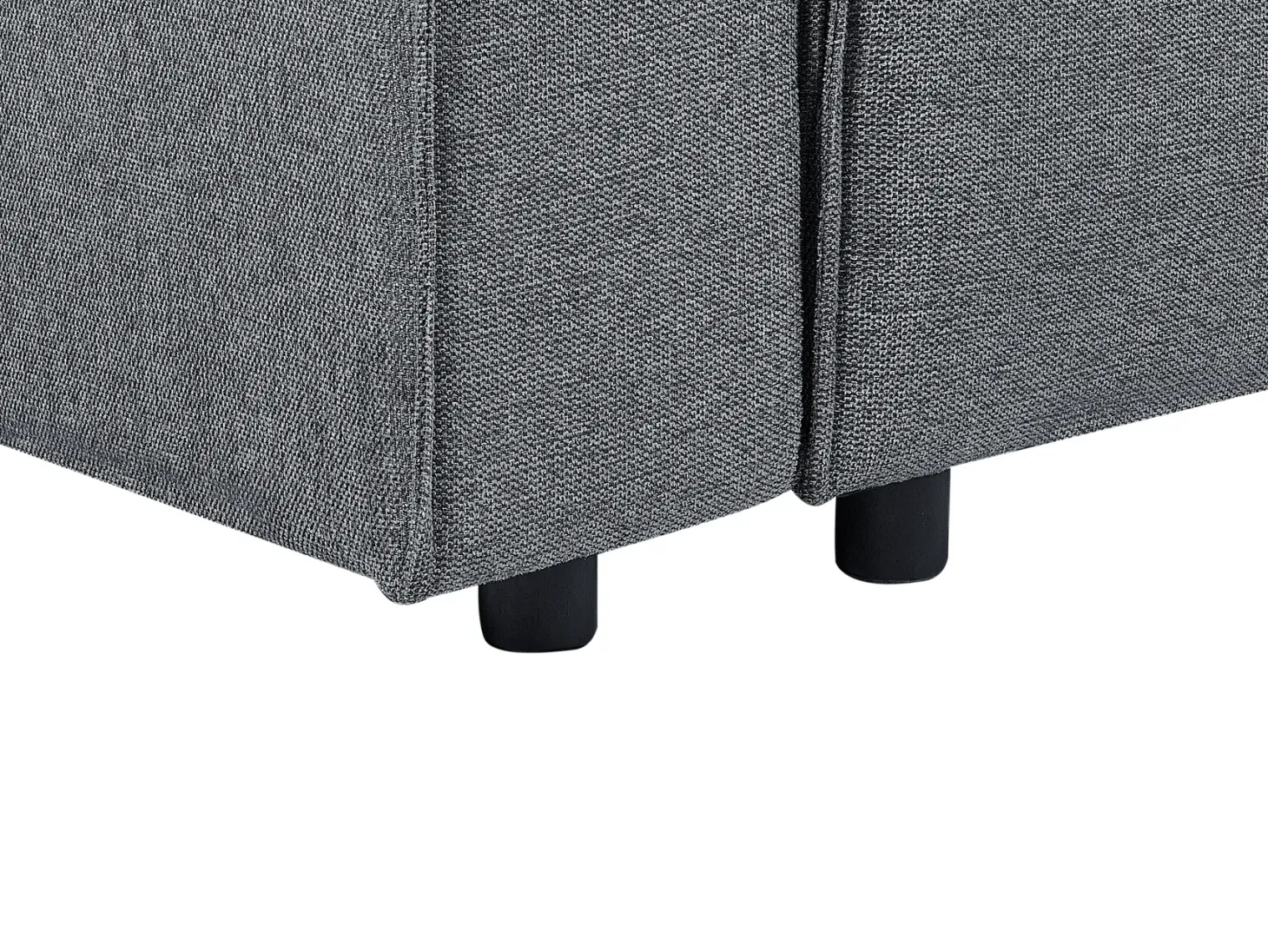 Narożnik rozkładany dla 3 osób KARILA Ciemnoszary ze schowkiem Lewostronny