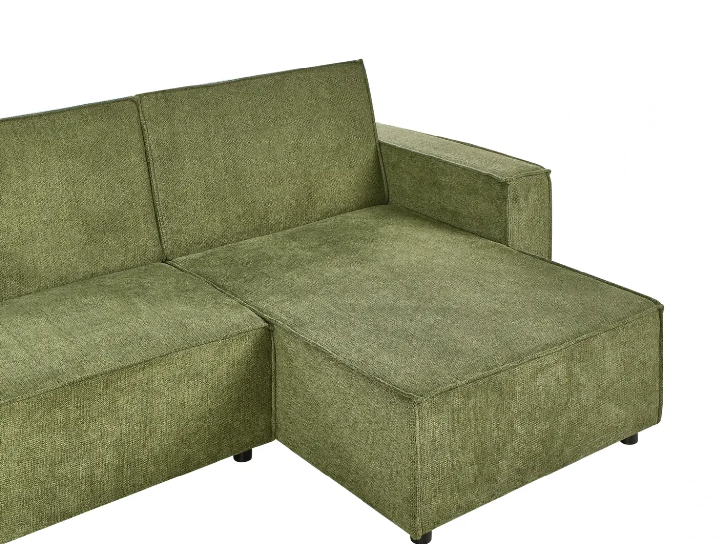 Narożnik rozkładany dla 3 osób ROMEDAL II Ciemnozielony Lewostronny