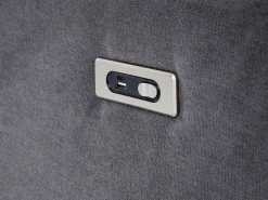 Narożnik z elektryczną funkcją relaksu dla 5 osób ROKKE Ciemnoszary Z portem USB Lewostronny