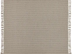 Narzuta na łóżko BERE Bawełna 220 x 240 cm Beżowoszary