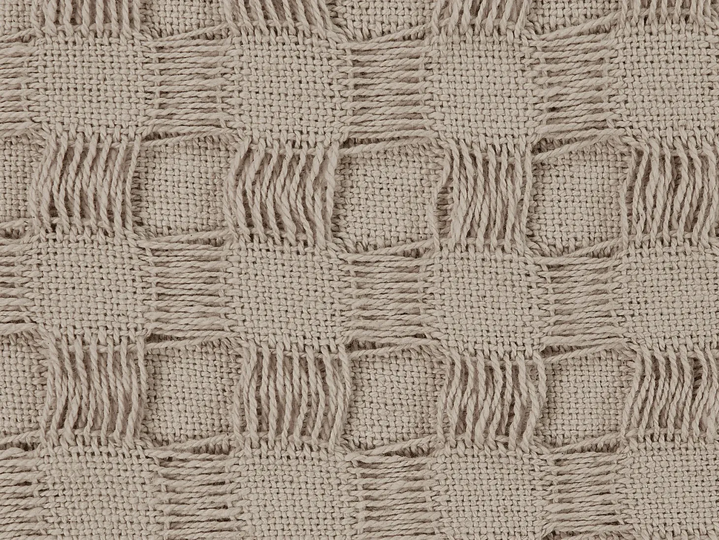 Narzuta na łóżko BERE Bawełna 220 x 240 cm Beżowoszary