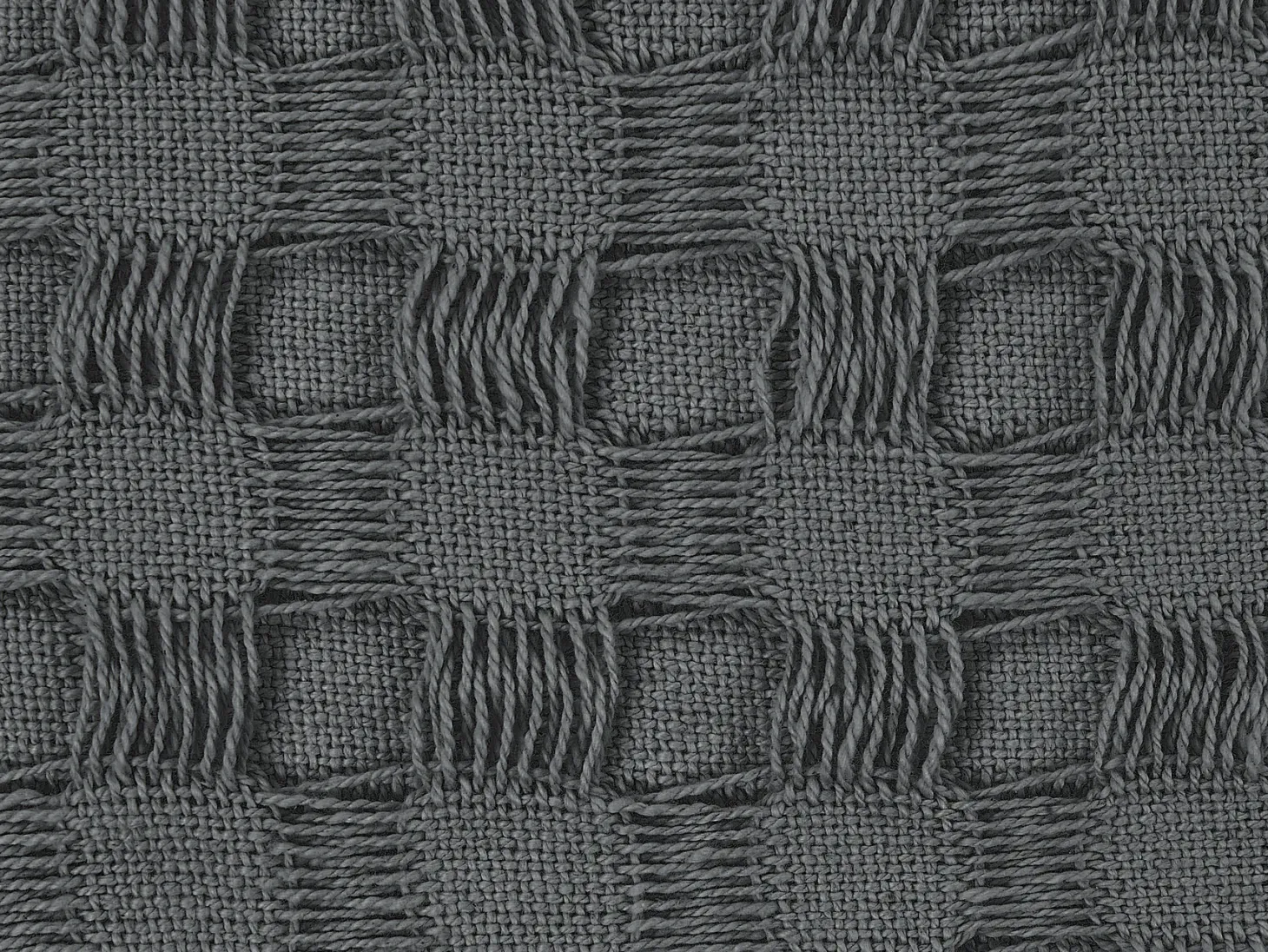 Narzuta na łóżko BERE Bawełna 150 x 200 cm Ciemnoszary