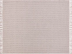 Narzuta na łóżko BERE Bawełna 150 x 200 cm Pastelowy róż