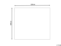 Narzuta na łóżko HALPOLA Bawełna 200 x 220 cm Różowy