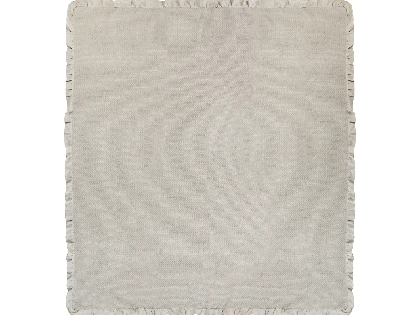 Narzuta na łóżko HATTON Bawełna 200 x 220 cm Beżowoszary