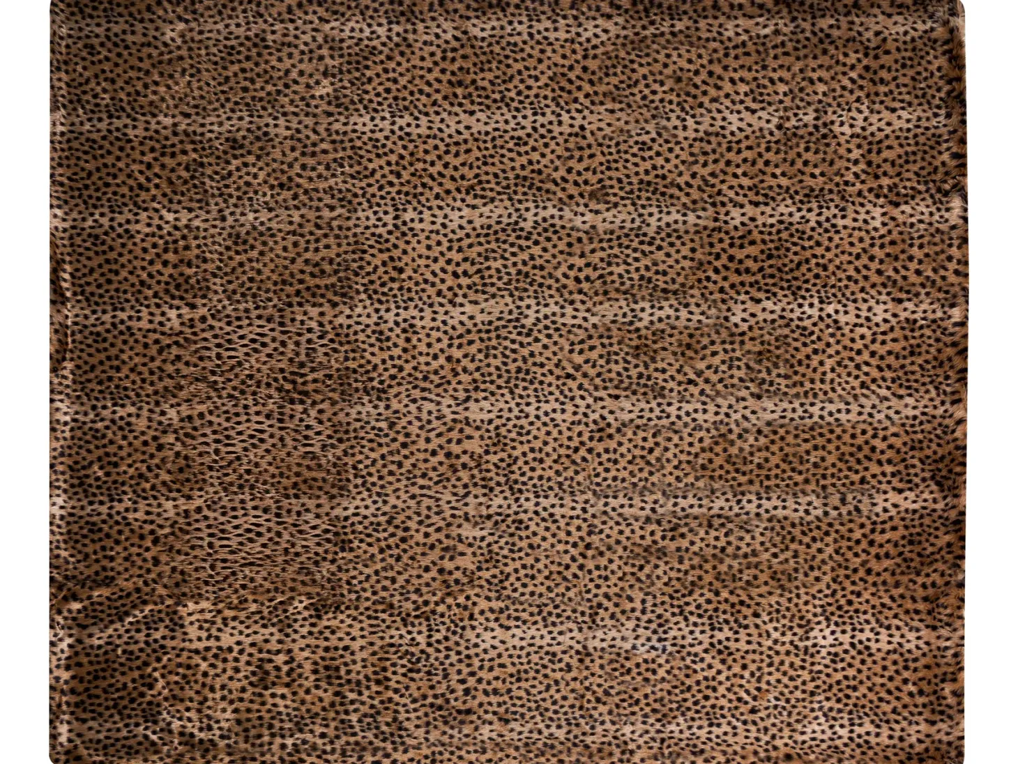 Narzuta na łóżko KUDELI Sztuczne futro 200 x 220 cm Brązowy