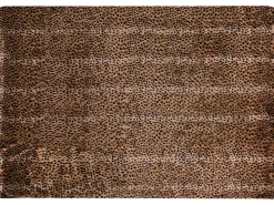 Narzuta na łóżko KUDELI Sztuczne futro 150 x 200 cm Brązowy