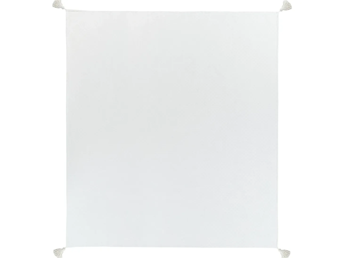 Narzuta na łóżko LINDULA Bawełna 200 x 220 cm Złamana biel