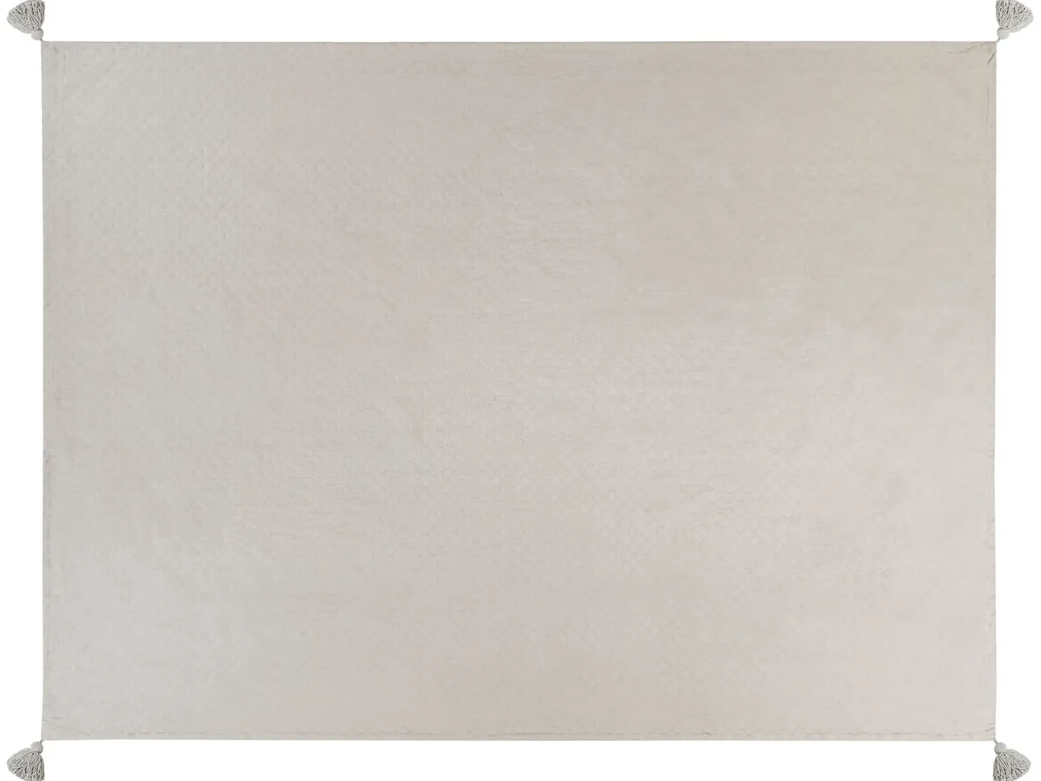 Narzuta na łóżko LINDULA Bawełna 150 x 200 cm Beżowoszary