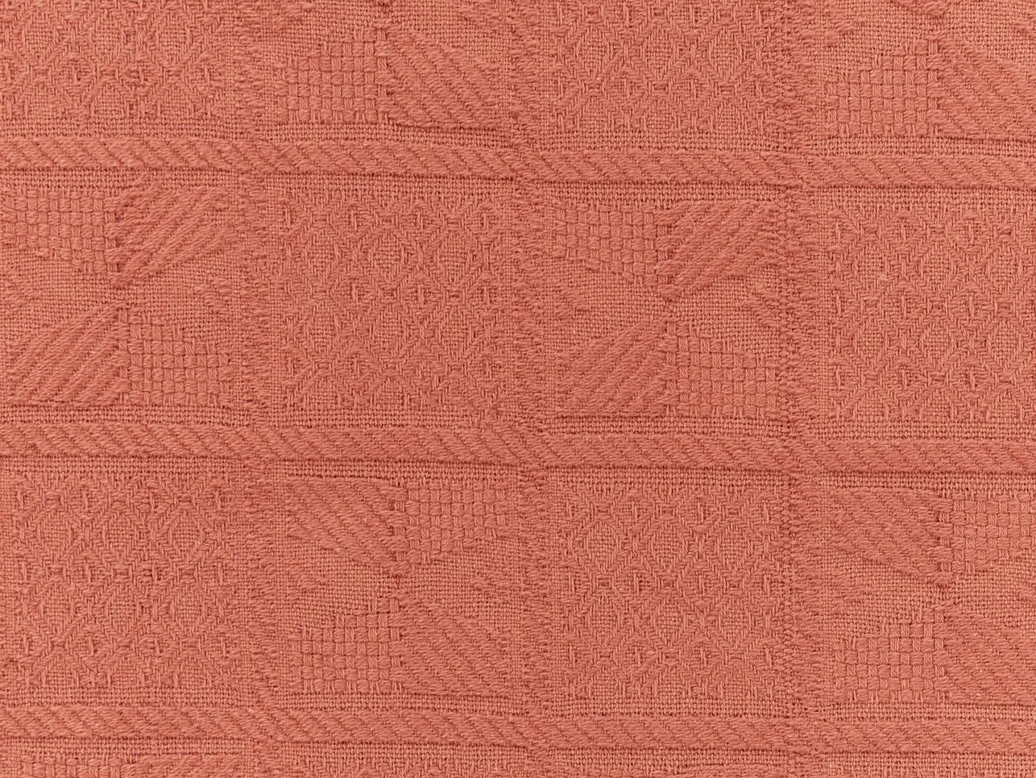 Narzuta na łóżko MARAKA Bawełna 200 x 220 cm Jasnoczerwony
