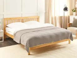 Narzuta na łóżko RAGALA Bawełna 200 x 220 cm Beżowoszary