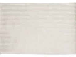 Narzuta na łóżko RAKYA Sztuczne futro 150 x 200 cm Jasnobeżowy