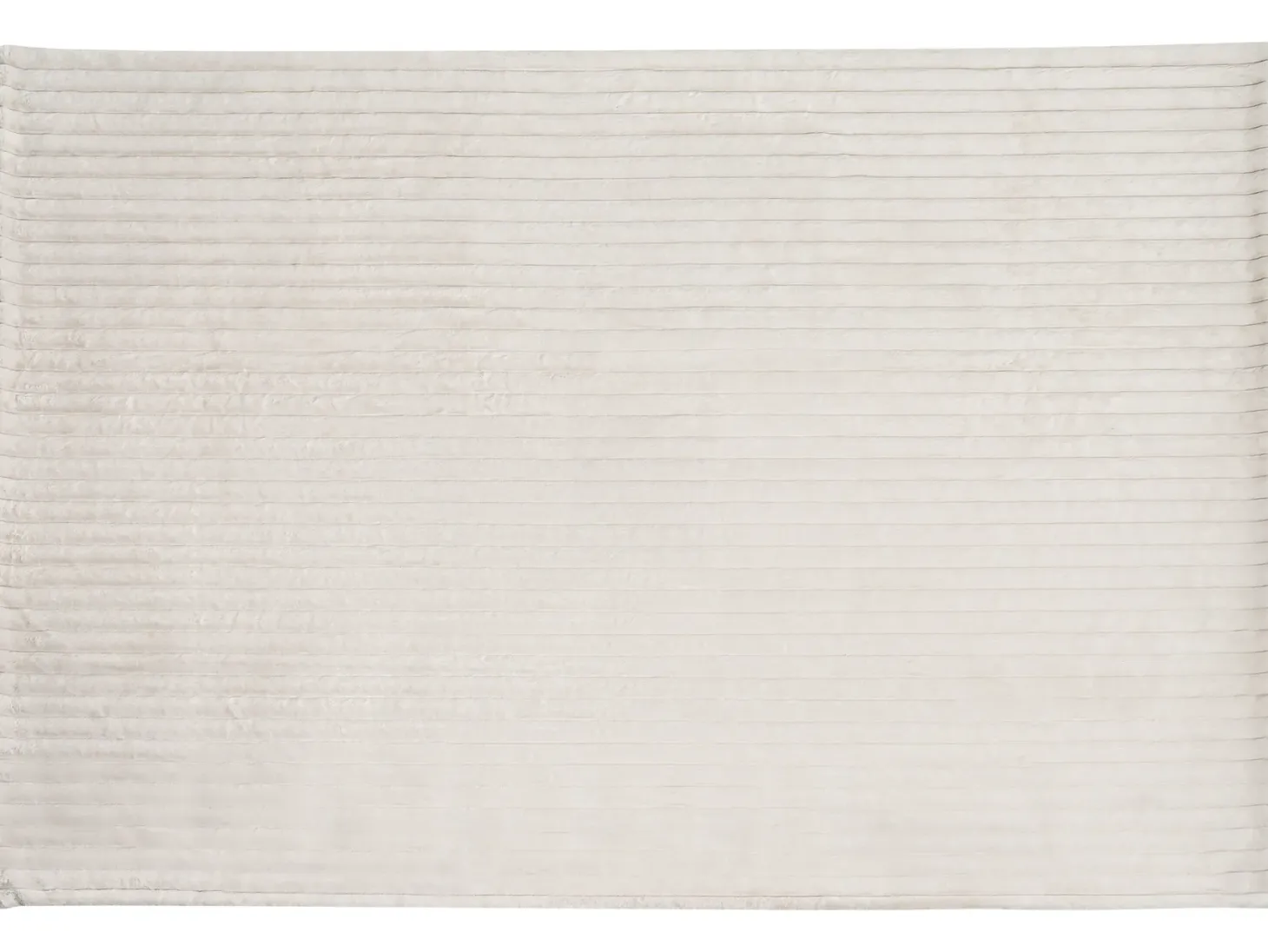 Narzuta na łóżko RAKYA Sztuczne futro 150 x 200 cm Jasnobeżowy