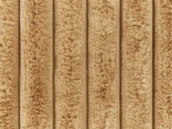 Narzuta na łóżko RAKYA Sztuczne futro 200 x 220 cm Jasnobrązowy