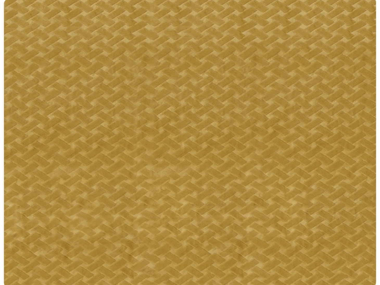 Narzuta na łóżko SITAPUR Sztuczne futro 150 x 200 cm Musztardowy