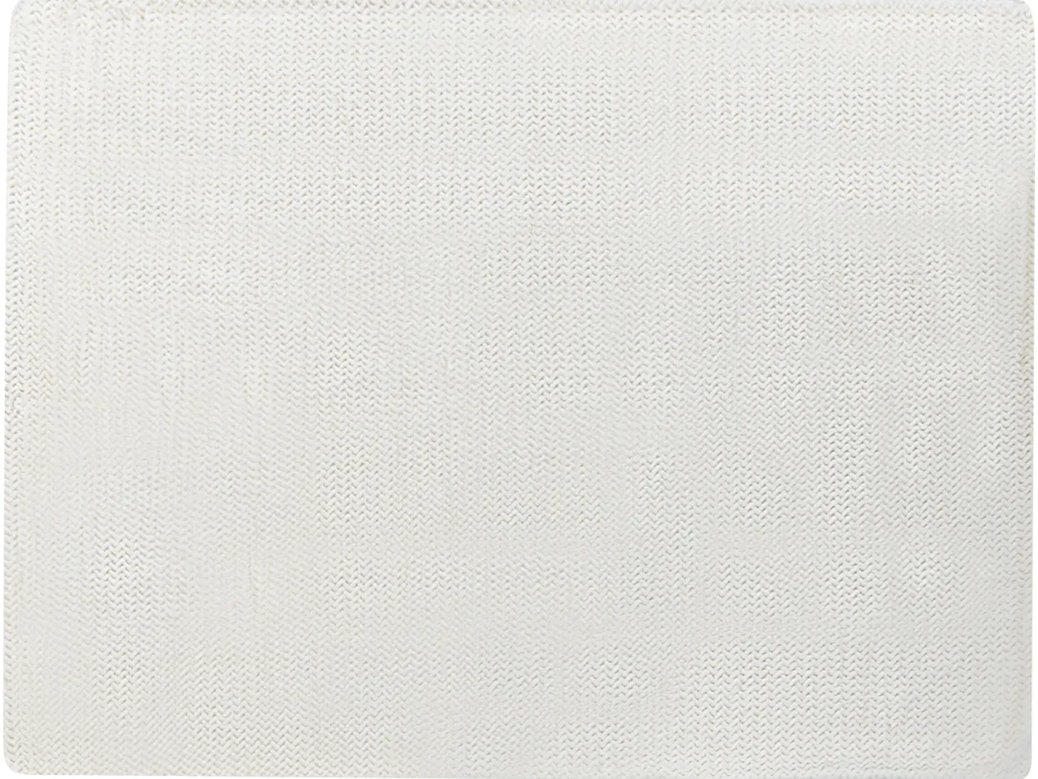 Narzuta na łóżko SURMI Sztuczne futro 150 x 200 cm Złamana biel