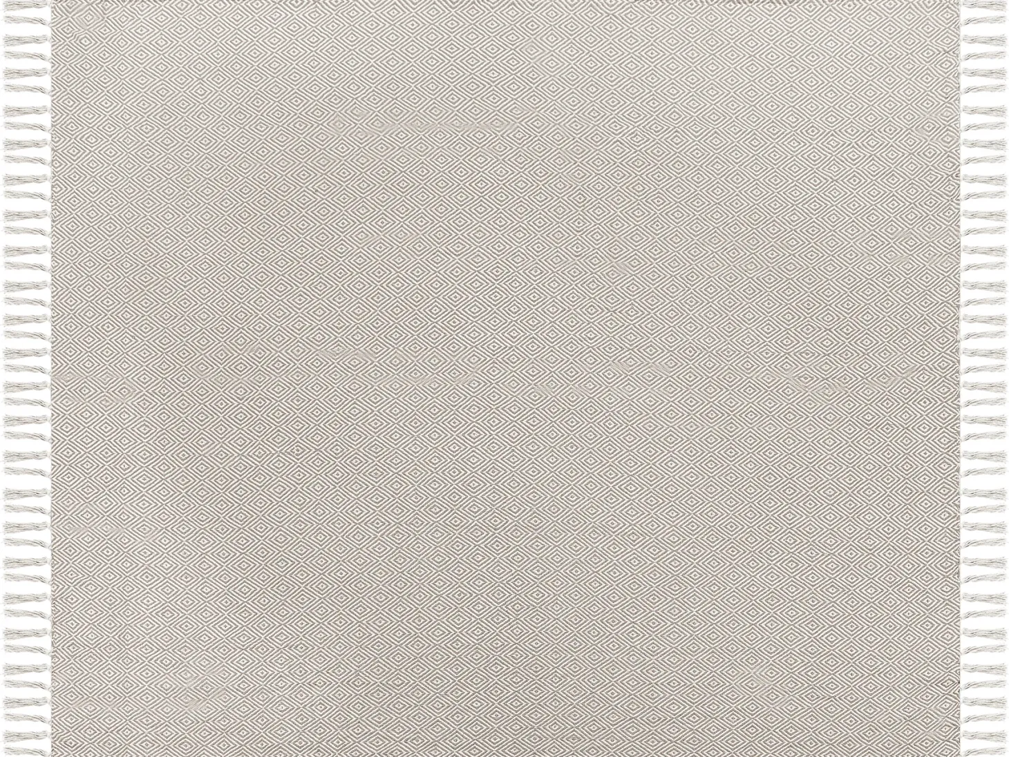 Narzuta na łóżko TOUTLI Bawełna 220 x 240 cm Beżowoszary