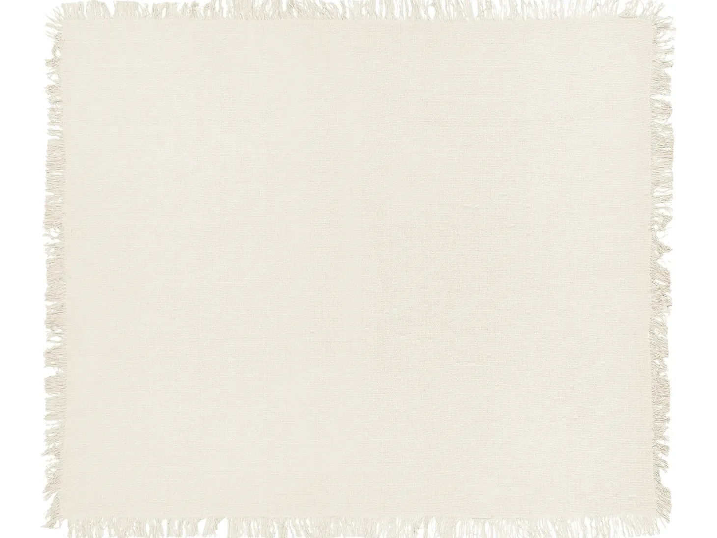 Narzuta na łóżko YERBENT Bawełna 220 x 240 cm Złamana biel